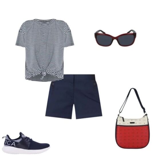 Nautica Navy Blue 5" Shorts - Picture 10 of 14